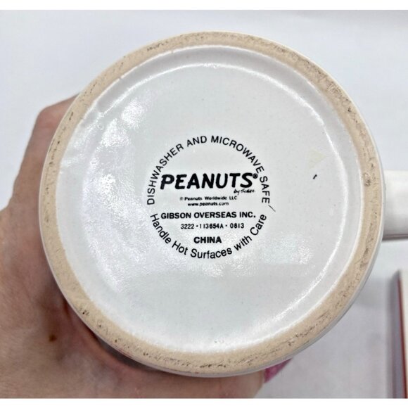 Peanuts Lot Sally Christmas Mug 14oz & Snoopy Notepad Dear Santa I’ve Been Nice - Picture 12 of 16